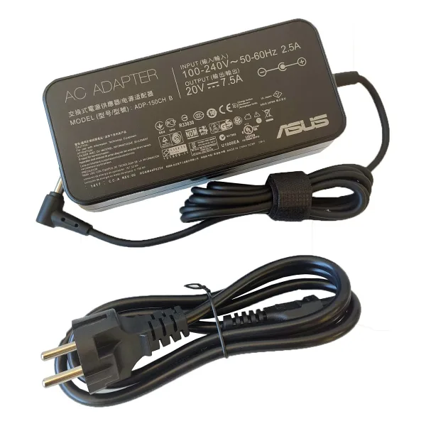 ASUS 20v 7.5a 150w 6.0x3.7mm Adp-150ch B, A18-150p1a Orjinal Şarj Adaptörü