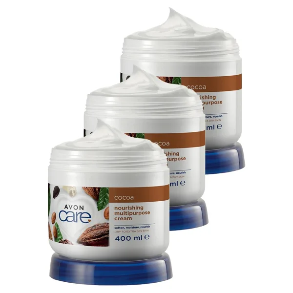 Avon Care Kakao Yağı ve E Vitaminli 400 ml 3 Adet El ve Vücut Kremi