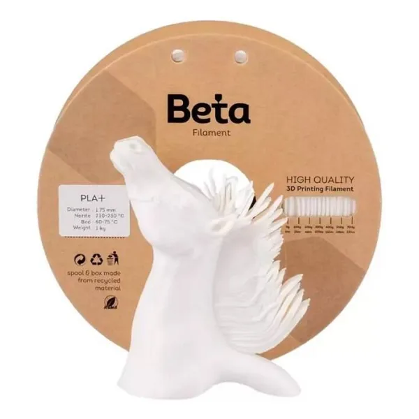 Beta PLA Plus 1.75 mm 1 kg Beyaz Filament
