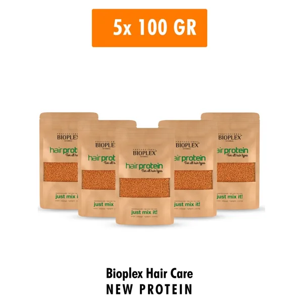 Bioplex Saç Bakım Proteini - Saç Açma ve Boya Işlemlerinde Yıpranmalara Karşı Özel Ürün 5X100 gr - - 1,0 Siyah