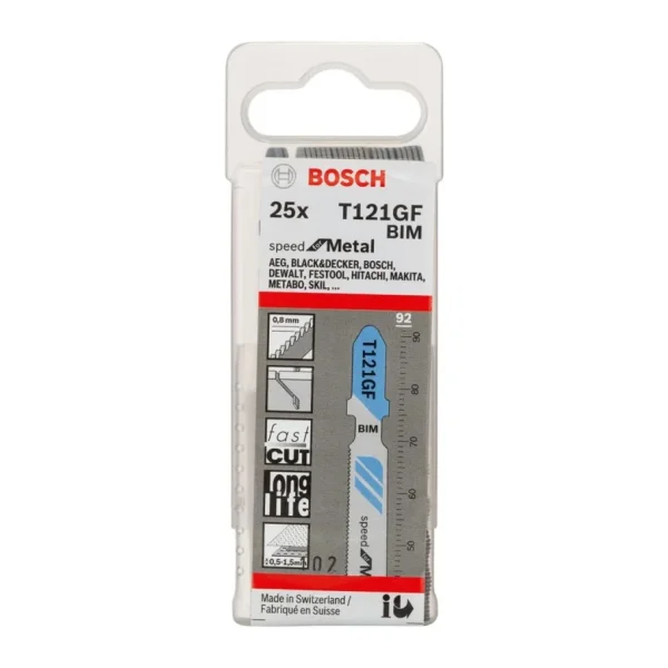 Bosch T 121 GF Speed for Metal 25'li