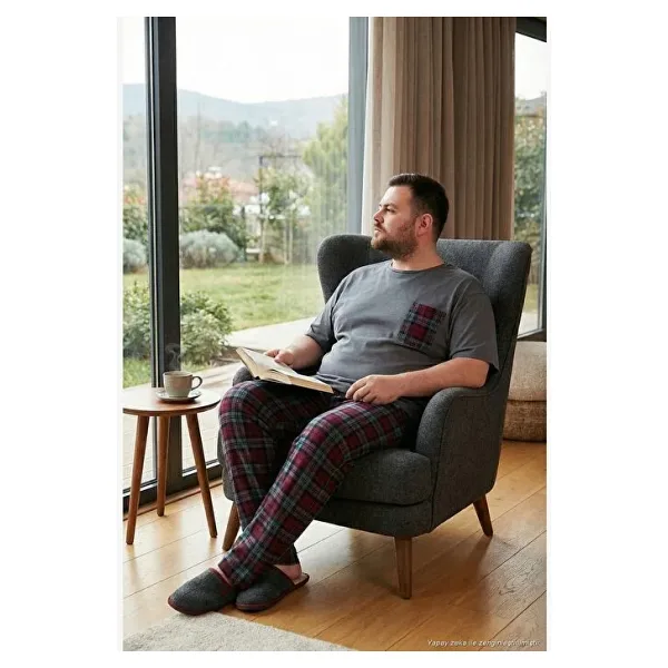 Buratti Pamuklu Regular Fit Büyük Beden Pijama Takımı Erkek PİJAMA TAKIMI 6572002B