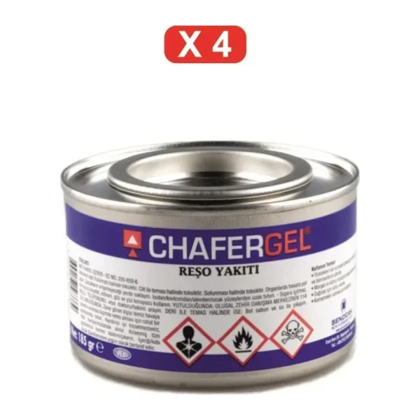 CHAFERGEL Reşo Yakıtı 185 gr X 4 Adet