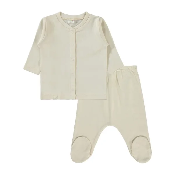Civil Baby Erkek Bebek Pijama Takımı 1-6 Ay Bej - 6 - 9 Ay