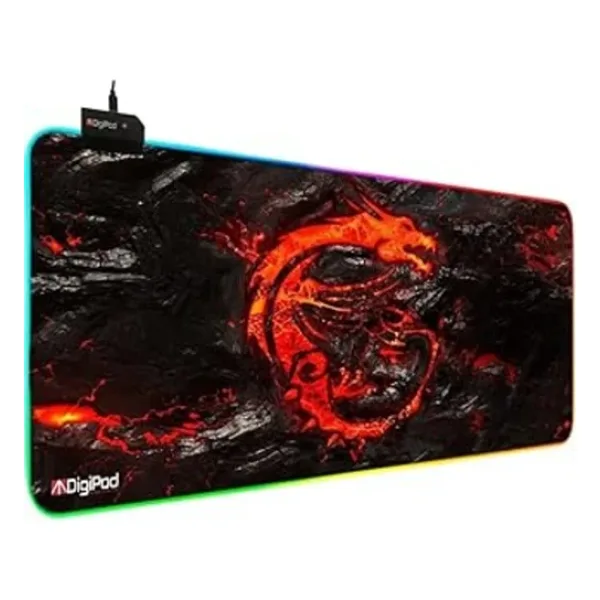 Digipod Rgb Oyuncu Mousepad Rgb 70 x 30 Gaming Oyuncu Mouse Pad Kaymaz Taban 4mm DRAGON