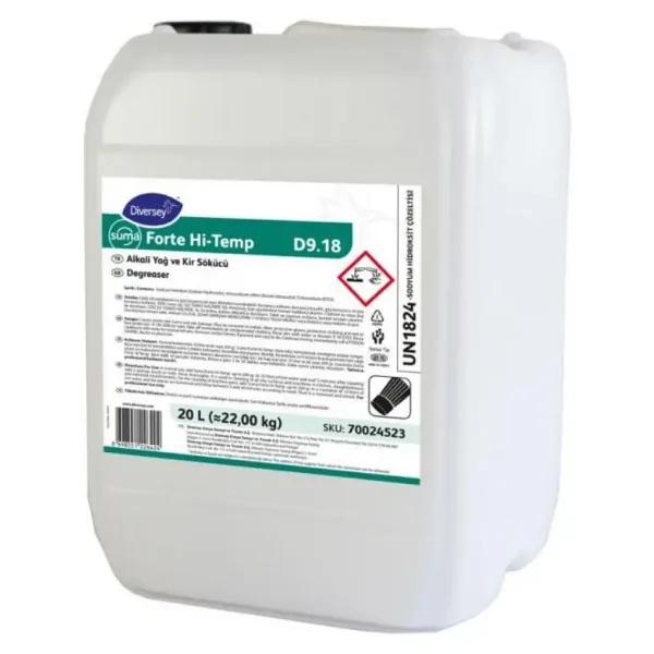 Diversey Suma Forte Hi-Temp Alkali Kir ve Yağ Çözücü 20 L
