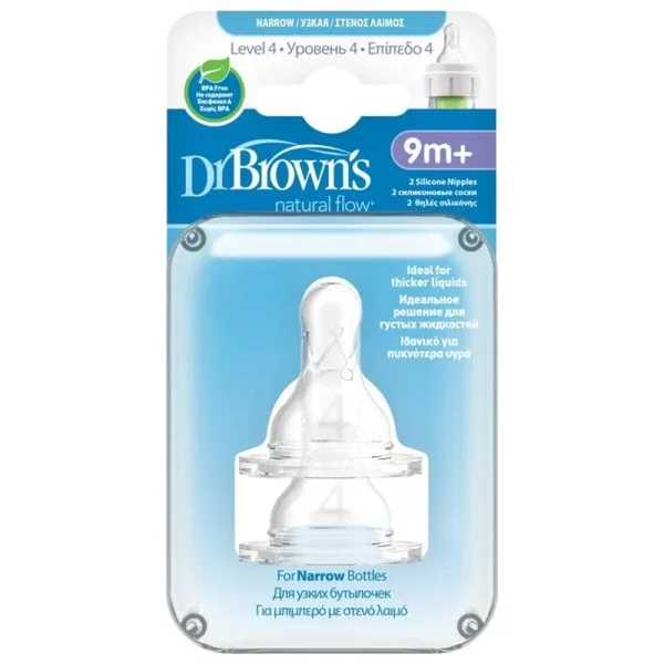 Dr Browns Dr. Brown's Standart Biberon Emziği 9 Ay+ 2 Adet