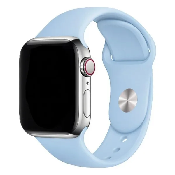 E2M Classic Silikon Apple Watch 42-44-45-49mm Kordon Açık Mavi