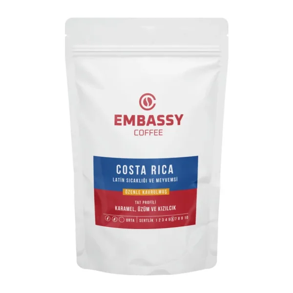 Embassy Coffee Costa Rica Filtre Öğütülmüş Kahve 250 gr. - V60