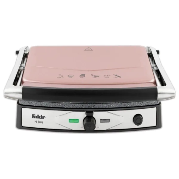 Fakir N Joy 1800 W Tost Makinesi Açık Pembe Renk Alüminyum Plaka ve Çift Taraflı Izgara Özelliği