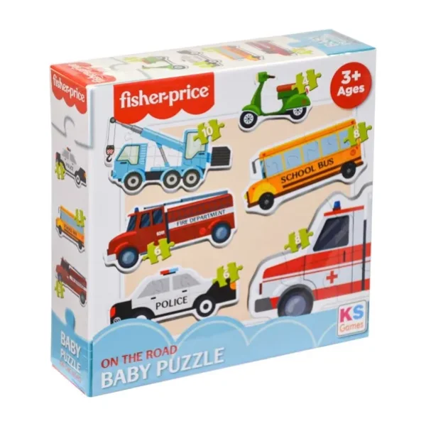 Fisher Price 6 in 1 Baby On the Road Puzzle 13414