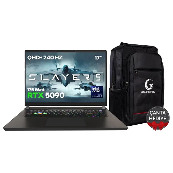Game Garaj Slayer5 9XL-5090 C6 Ultra 9 275HX 32 GB 1 TB SSD RTX5090 17" WQXGA Gaming Laptop