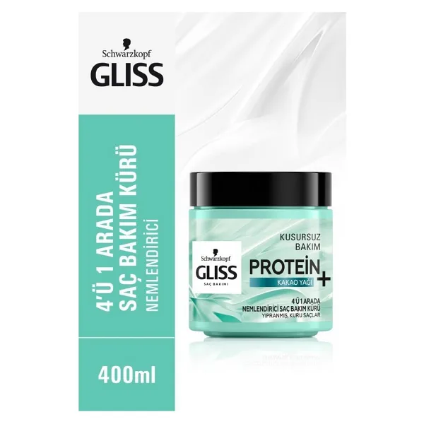Gliss Protein + Kakao Yağı Nemlendirici Saç Bakım Kürü 400 ml