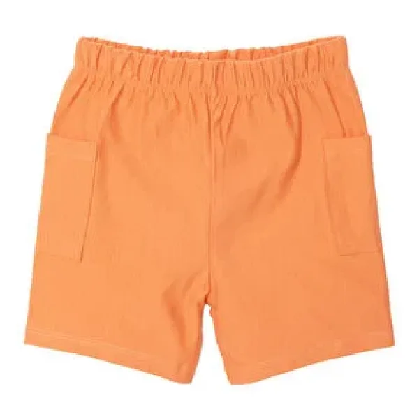 HelloBaby Erkek Bebek Basic Şort Reçme Paça Turuncu 1 Yaş