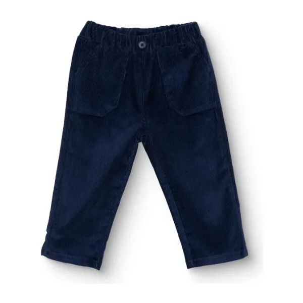 Hellobaby Erkek Bebek Mountain Explorer Kadife Pantolon Fitilli Kadife Dokuma Lastikli Paça - Lacivert - 12 - 18 Ay