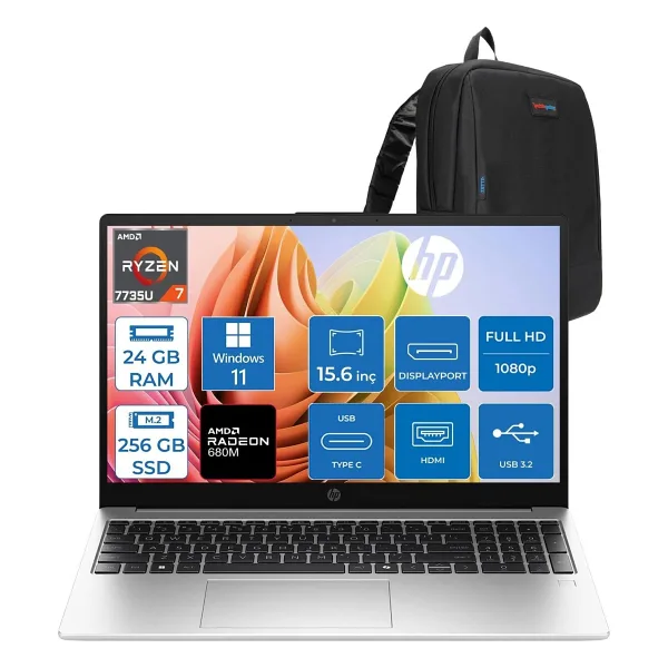 HP 255R G10 D30M1ET Ryzen 7 7735U 24 GB 256 GB SSD Radeon 680M 15.6