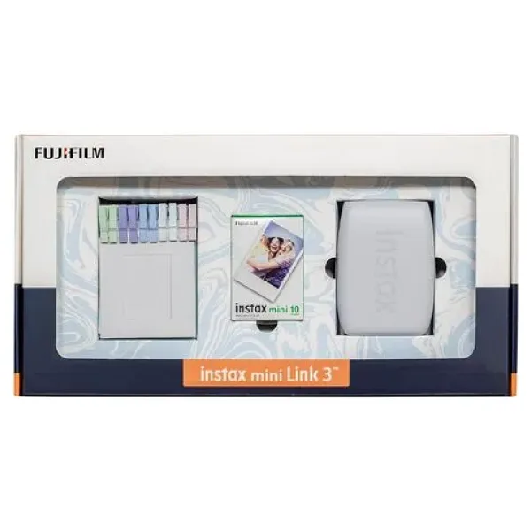 Instax Mini Link 3 Beyaz Akıllı Telefon Yazıcısı Bundle Box