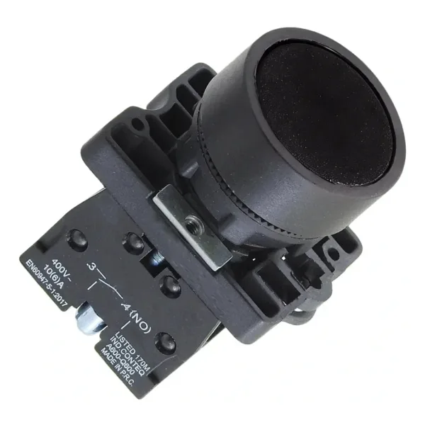 LAY5-EA21 22mm Buton Normalde Açık Kontak Siyah