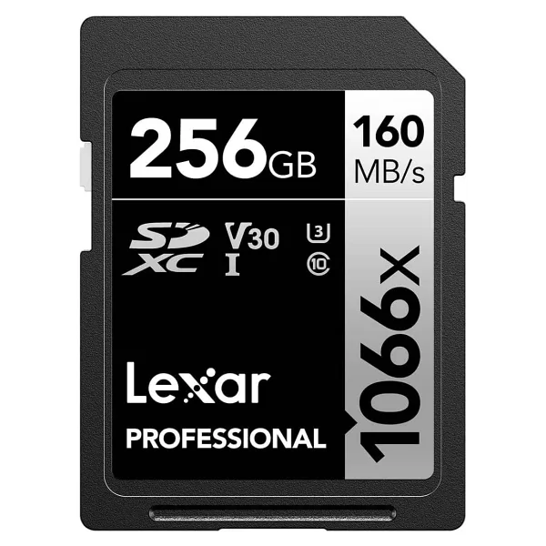 Lexar Professional Silver Series 1066x Class 10 UHS-I U3 V30 256 GB Hafıza Kartı