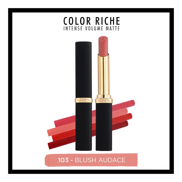 L'Oreal Paris Color Riche Intense Volume Matte 103 Blush Audace Stick Ruj