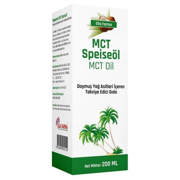 Mct Speiseöl Mct Oil 200 ml Cam Şişe
