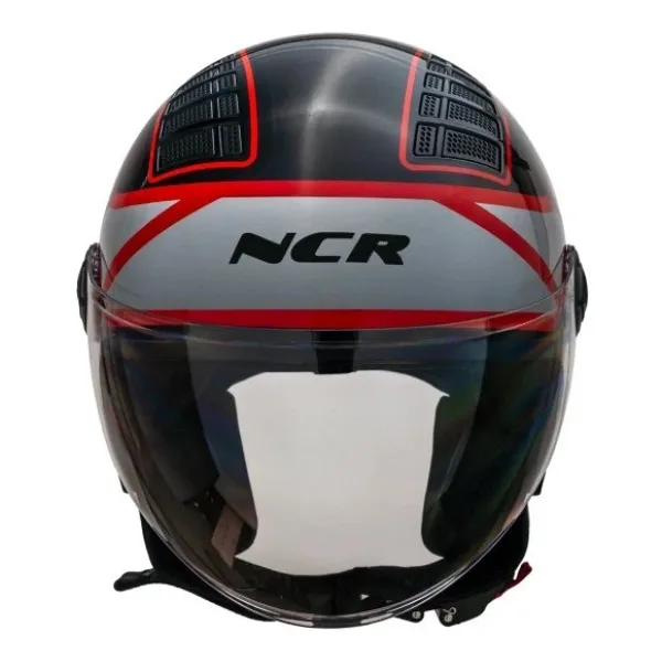 Ncr Kask Çenesiz 230 Ece 22/06 Belgeli Kırmızı Grafik