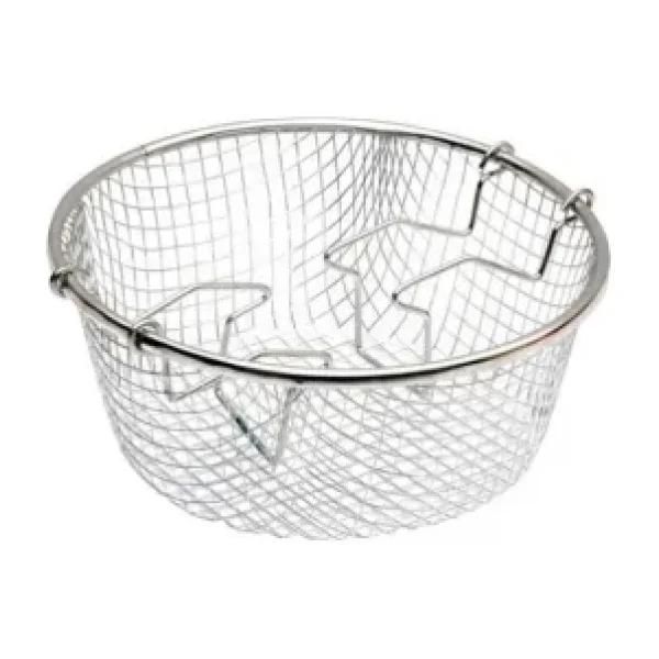 New and Single Krom Paslanmaz Cips Kızartma Teli Hareketli 22 cm