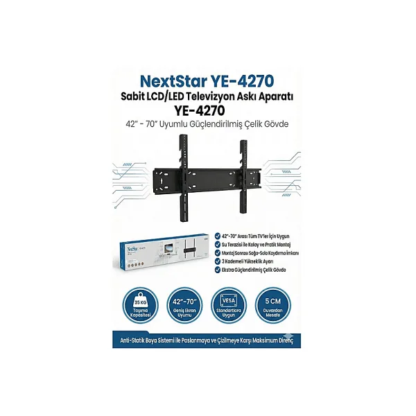 NextStar YE-4270 42-70 inç Sabit TV Askı Aparatı