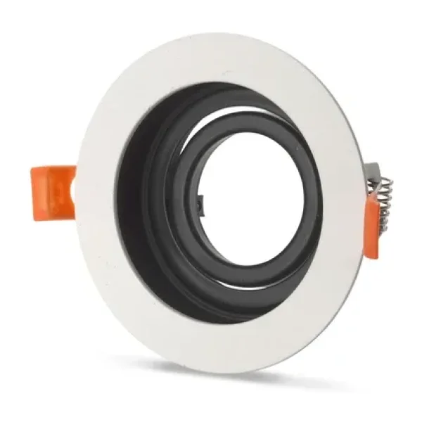 Noas Yl60 1661 Amazon Beyaz Siyah Yuvarlak Spot Kasası