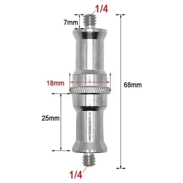 OEM Marka SC06 1/4 - 1/4 Çift Taraflı Bağlantı Vidası