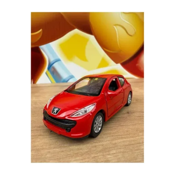 Oyuncak Metal Model Araba 1/36 Çek Bırak Peugeot 207