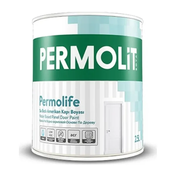 Permolit Panel Kapı Boyası 0,75 Lt Beyaz Permolit Permolife