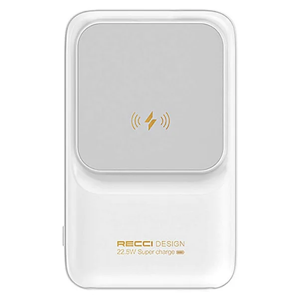 Recci RPB-W10 Polaris 10000 mAh Hızlı Şarj Kablosuz Powerbank