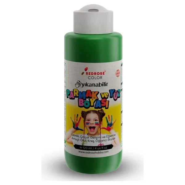 Red Rose 120 ml Yeşil Parmak Boyası