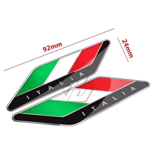 Redline Grafik İtalia Special Edition 3d Damla Sticker 2 Adet