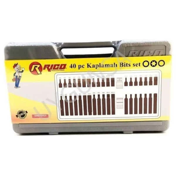 Rico 005-KK0005 40 Parça Kaplamalı Power Bits Uç Seti
