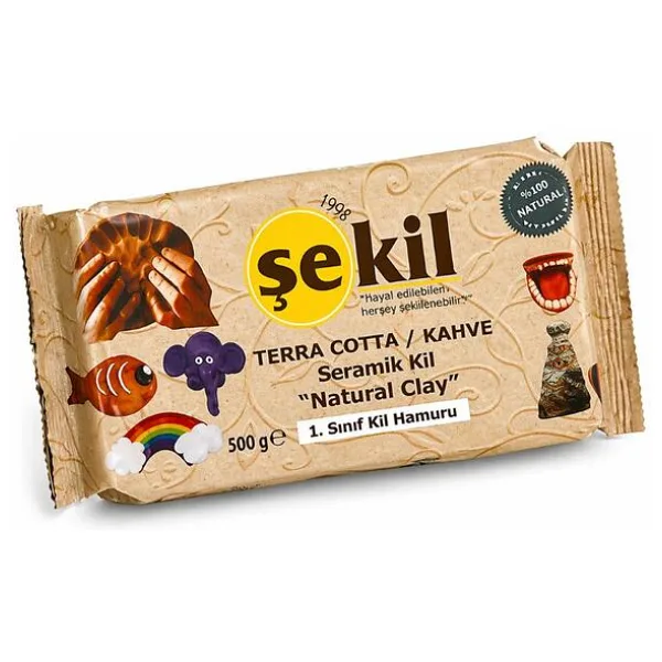 Şekil Seramik Hamuru 500 gr Kahverengi