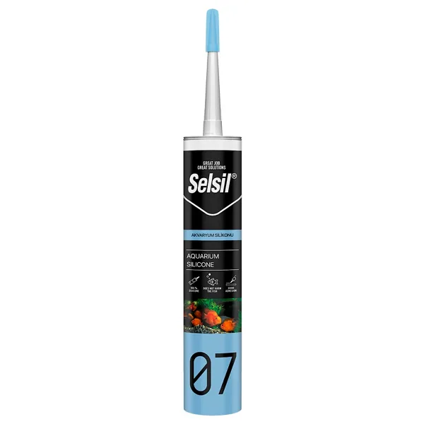 Selsil Akvaryum Silikonu 280 Ml - Şeffaf
