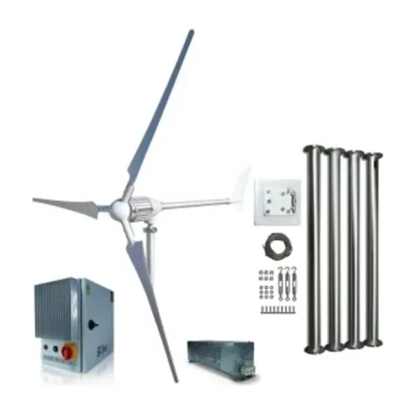 Set İ-1000W 48V Rüzgar Türbini + Wind Pro Şarj Kontrol + Direk Seti iSTA-BREEZE