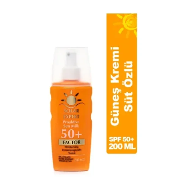 Solar Expert Proaktive Sun Milk 50 Faktör Güneş Kremi 200 ml