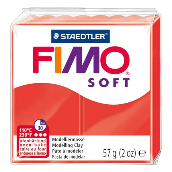 Staedtler Fimo Soft Polimer Kil - Indian Red - 57G