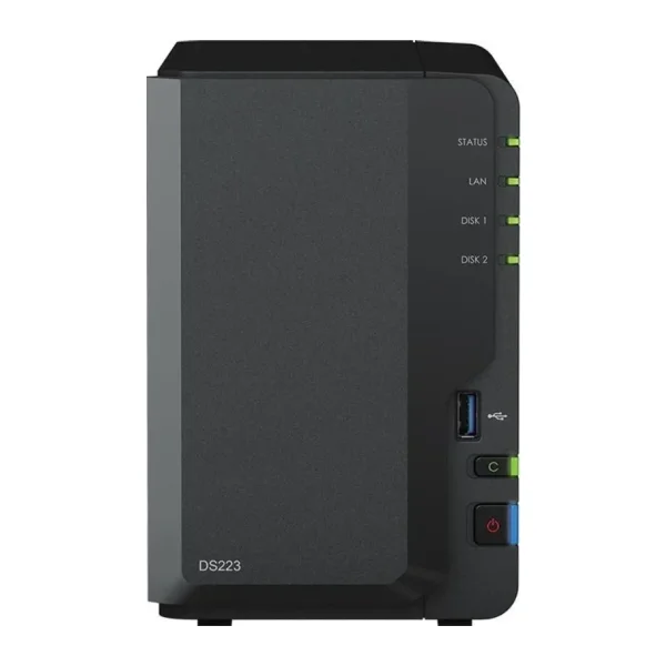 Synology DS223 2 GB 2 Yuvalı 108 TB NAS Depolama Ünitesi
