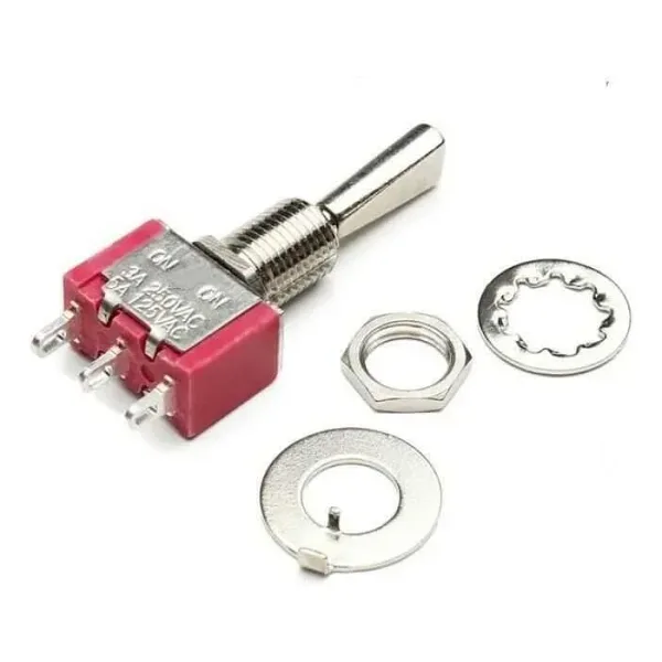 T80-T ON-ON 3-Pin Yaylı Toggle Switch
