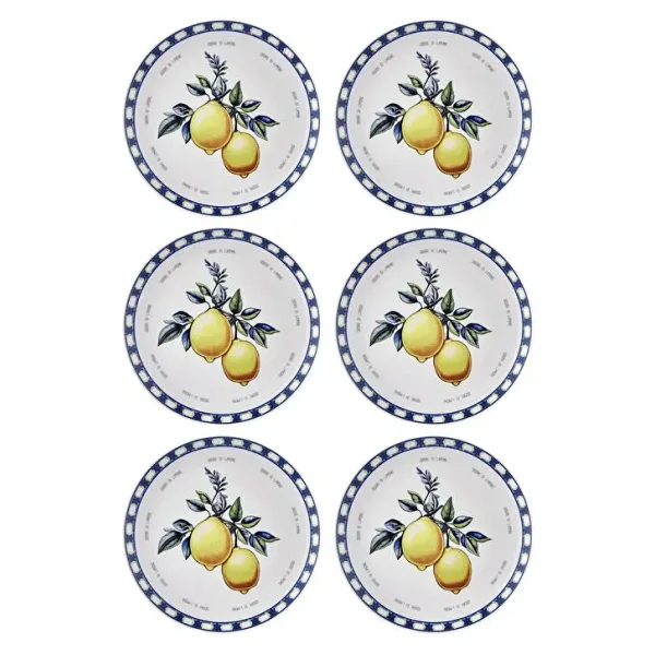The Mia Odore Di Limone ODL004 26 cm 6'lı Servis Tabağı