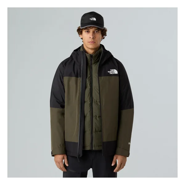The North Face Mountain Light Triclimate Gore-Tex NF0A84FCBQW1 Kapüşonlu Yeşil Erkek Outdoor Mont