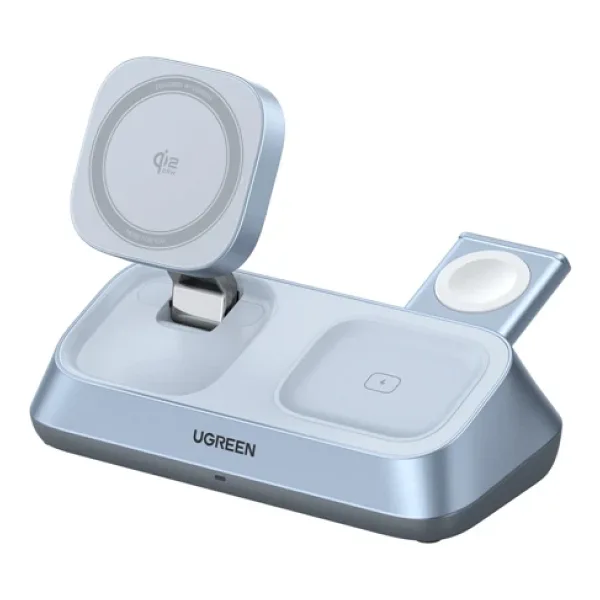 Ugreen Magflow 55677 3in1 MagSafe Kablosuz Hızlı Şarj Aleti
