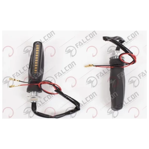 Universal Led Sinyal Kayar (Sarı) İkili Takım