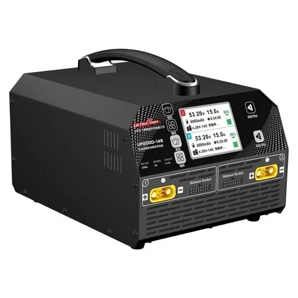 UP2000-14S 2X1000W 30A 6-14S LiPo LiHv Pil Şarj Cihazı