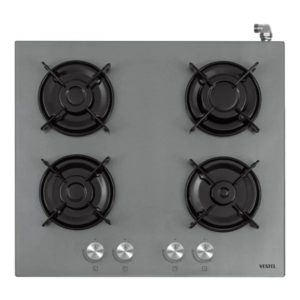 Vestel SO 6114 YG Gri Cam Set Üstü Ocak