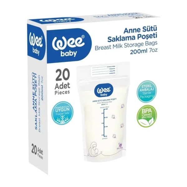 Wee Baby Süt Saklama Poşeti 20lı 558